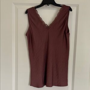 Maurice’s Lace Trim V-Neck